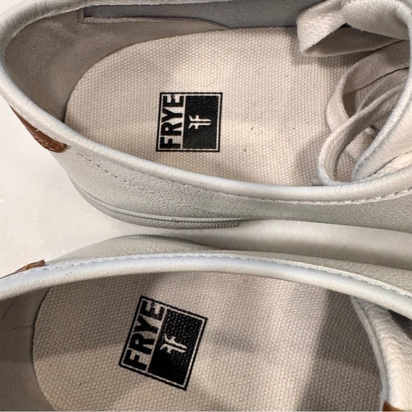 Frye Gia Sneakers - Women’s White Leather Lace Up Size 9.5 BRAND NEW - Picture 7 of 10